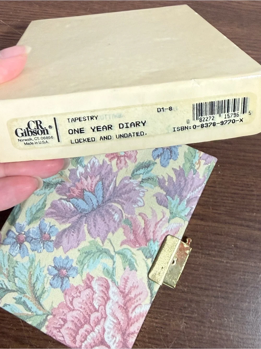 90’s Lillian August Tapestry Diary Undated Brand New!